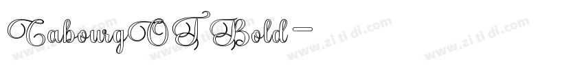 CabourgOT Bold字体转换